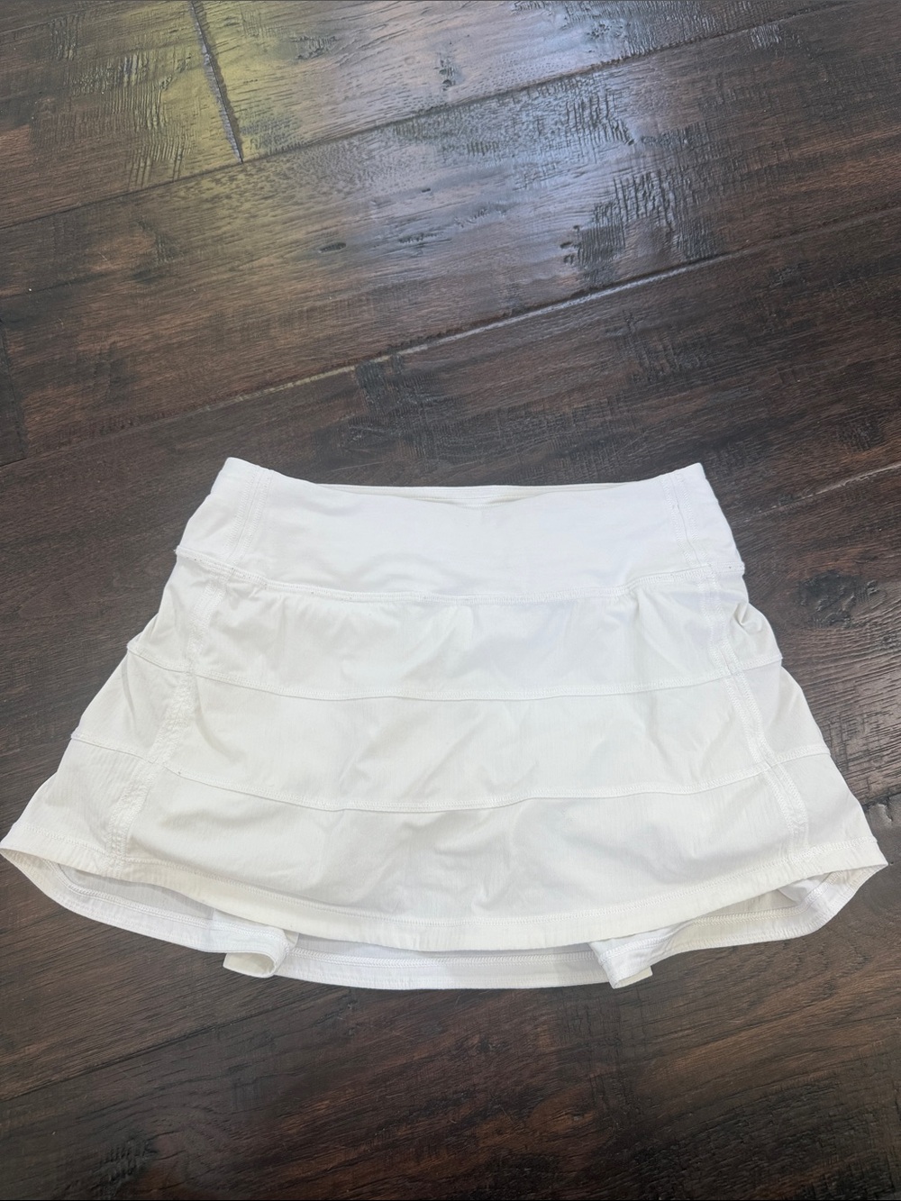 Lululemon Pace Rival White Tennis skirt